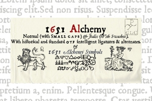 1651 Alchemy Family OTF Font Download