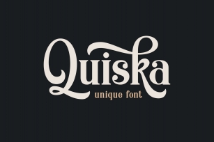 Quiska Unique Font Download