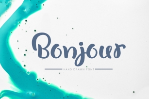 Bonjour Hand Drawn Font Download