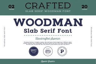 Woodman Slab Serif Font Download