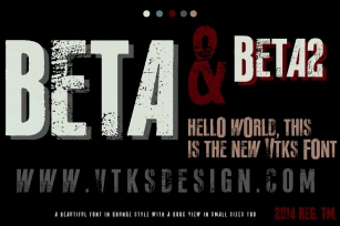 Beta ( new Vtks font ) Font Download