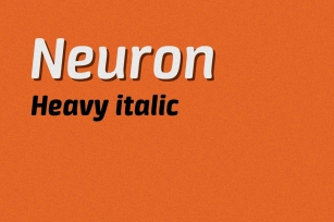 Neuron heavy italic Font Download