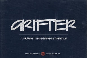 Grifter Architect Blueprint Writing Font Download