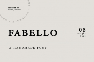 Fabello Regular / hand lettered font Font Download