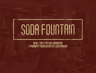 Soda Fountain Typeface Font Download