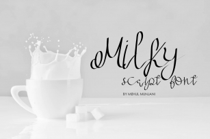 Milky Script font Font Download