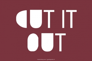 Cut it Out handmade Font Download