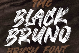 BLACK BRUNO // Brush Font Download