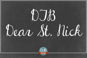 DJB Dear St. Nick Font Download