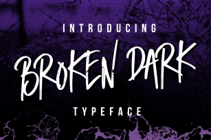 Broken Dark Typeface Font Download