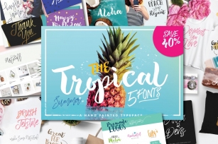 SALE !!! The Tropical Font Download