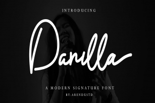 Danilla Modern Signature Font Download