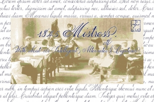 1845 Mistress OTF Font Download