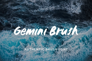 Gemini brush typeface Font Download
