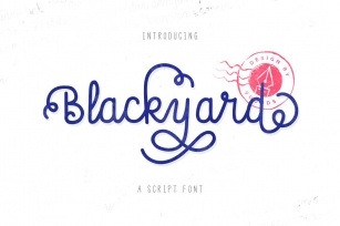 Blackyard Script  Sans Font Download