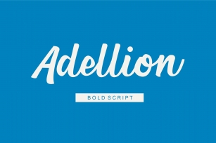 Adellion Bold Script Font Download
