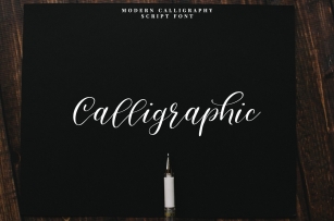 Calligraphic/Modern calligraphy font Font Download