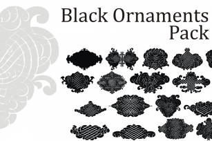 Black Ornaments Pack Font Download