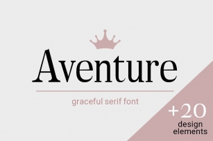 Aventure| graceful serif font Font Download