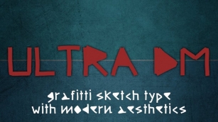 Ultra DM, a raw sketch type Font Download