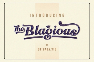 The Blagious Bold Script Font Download
