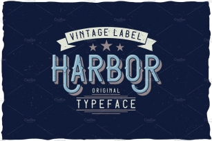 Harbor Vintage Label Typeface Font Download