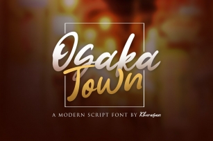 Osaka Town Script Font Download