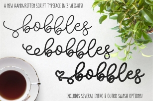 Bobbles: Script in 3 Weights Font Download