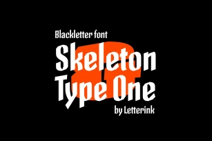 Skeleton Type One  •  3 styles Font Download