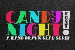 CANDY NIGHT FONT Font Download