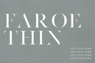 Faroe Thin Font Download