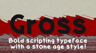 Gross, a bold script font Font Download
