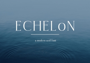 Echelon || A Modern Serif Typeface Font Download