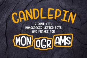 Candlepin: make fun monograms! Font Download