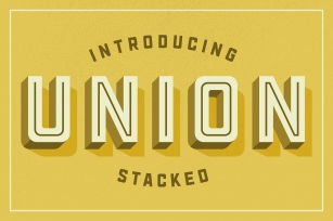 Union Stacked Font Download