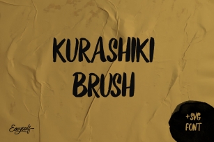 Kurashiki Brush font + SVG Font Download