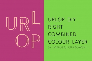 URLOP DIY Right Combined Font Download