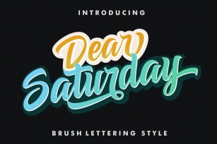 Dear Saturday Font Download