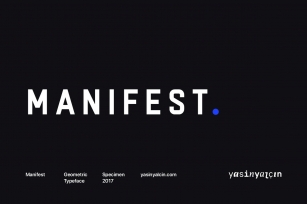 Manifest Type Family Font Download