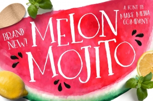 Melon Mojito + Vectors Font Download
