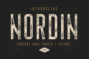 Nordin Vintage Family + Extras Font Download