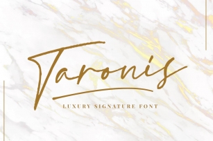 Taronis Signature Font Download