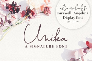 Unika Lite signature font Font Download