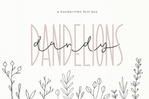 Dandy Dandelions Font Download