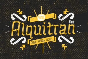 Alquitran Pro Regular+Line -50% Font Download