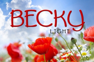 Becky Light Font Download