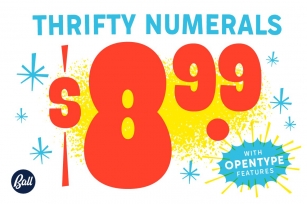Thrifty Numerals Font Download