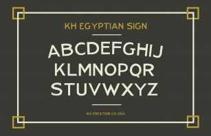 KH Egyptian Upper Font Download