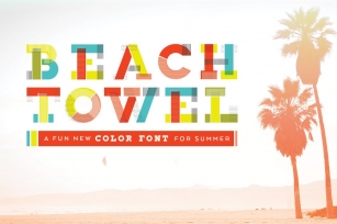 "Beach Towel" Color Font Download