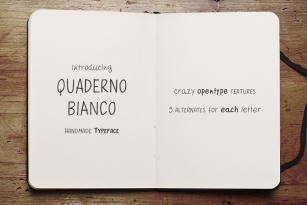 Quaderno Bianco Family Font Download